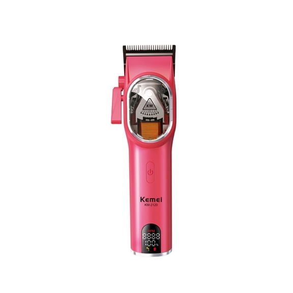 Professional Pink Hair Clipper Cordless,TTOOGO 9000 RPM Brushless Motor LED Display Electric Trimmer Type-C Rechargeable DLC Blade for Barber Salon Women Men Fade Grooming