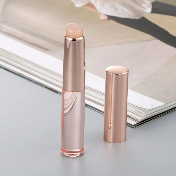 Professional Pink Silicone Lip Blend Makeup Brush Round Head Blender Brush for Lip Gloss or Lipstick Plastic Handle Beauty Cosmetic Tools