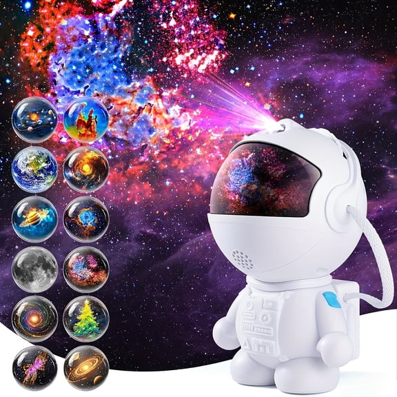 Professional Planetarium Projector for The Bedroom, 12-In-1 Star Projector Galaxy Light, Milky Way Ceiling Night Light with Timer, LED Space Galaxy Lamp for Bedroom Ambiance