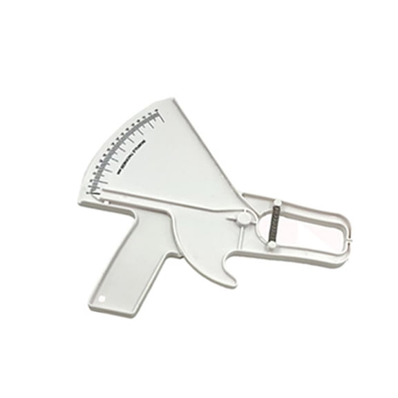 Professional Plastic Skin Fold Caliper with Comfortable Grip Designs for Body Fat Testing & Health Monitoring