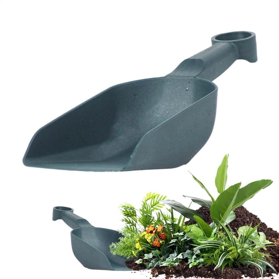 Professional Soil Scoop Transplanter - Heavy Duty Garden Trowel Shovel with Comfort Handle - Multi Use Tool for Potting Mix Fertilizer Digging Indoor Outdoor Planting Gardening Essentials
