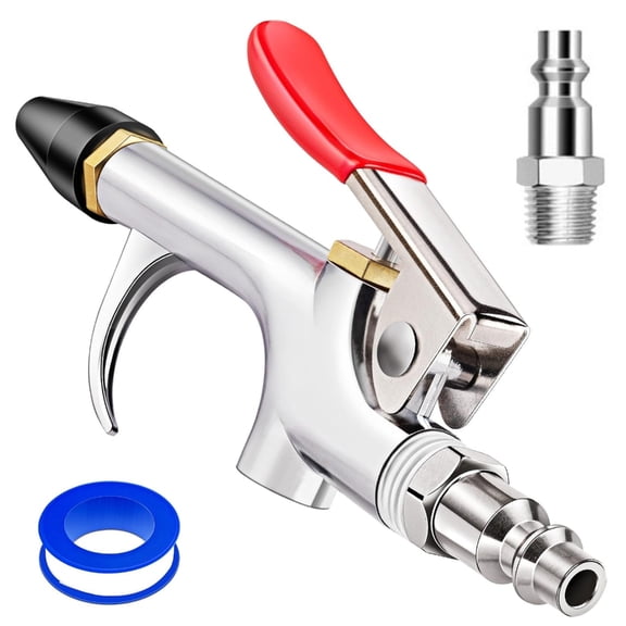 Professional Pneumatic Blower Guns Set of 4 Ergonomic Grip Design for Automotive Parts Electronics Air Dusters