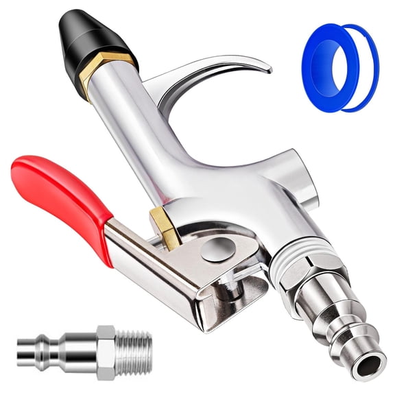 Professional Pneumatic Blower Guns Set of 4 Ergonomic Grip Design for Automotive Parts Electronics Cleaning Air Dusters