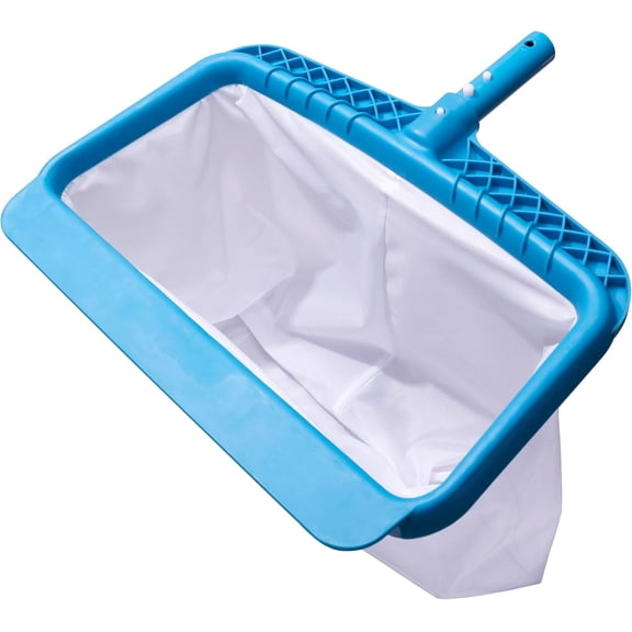 Professional Pool Bottom Skimmer Net for Cleaning Pollen Bugs, Ultra Fine Mesh Leaf Rake with Sturdy Plastic Frame