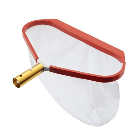 Professional Pool Skimmer Net - Heavy Duty Aluminum Frame Leaf Rake with Deep Fine Mesh Bag for Swimming Pool Cleaning, Debris & Pollen Removal (Pole Not Included)