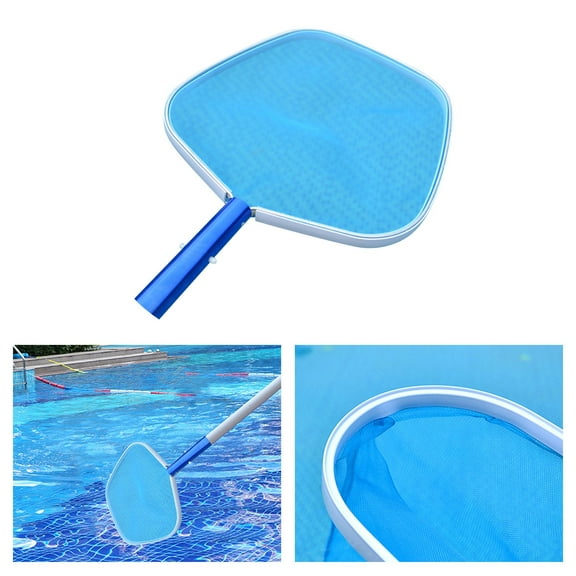 Professional Pool Skimmer Net, Heavy Duty Swimming Leaf Rake Cleaning Tool with Deep Fine Nylon Mesh Net Bag,Fast Cleaning,Easy Scoop Edge,Debris Pickup Removal, Pool Cleaner Supplies and Accessories