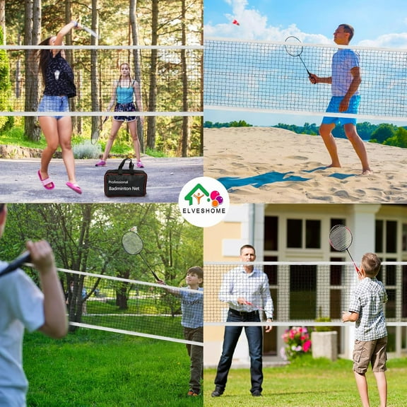 Professional Portable Badminton Net - 20FT X 2.5FT, Ideal for Backyard, Beach, Schoolyard & Competition, Includes Carrying Bag