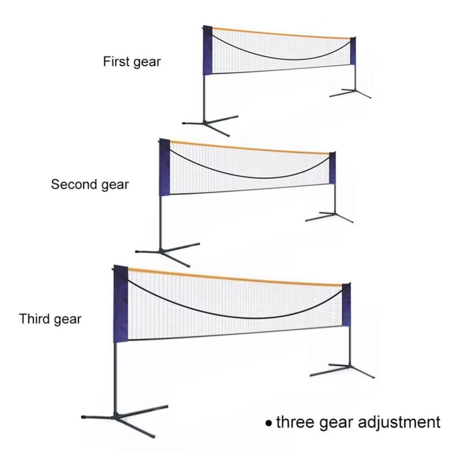 Professional Portable Badminton Set with Easy Setup Volleyball Net