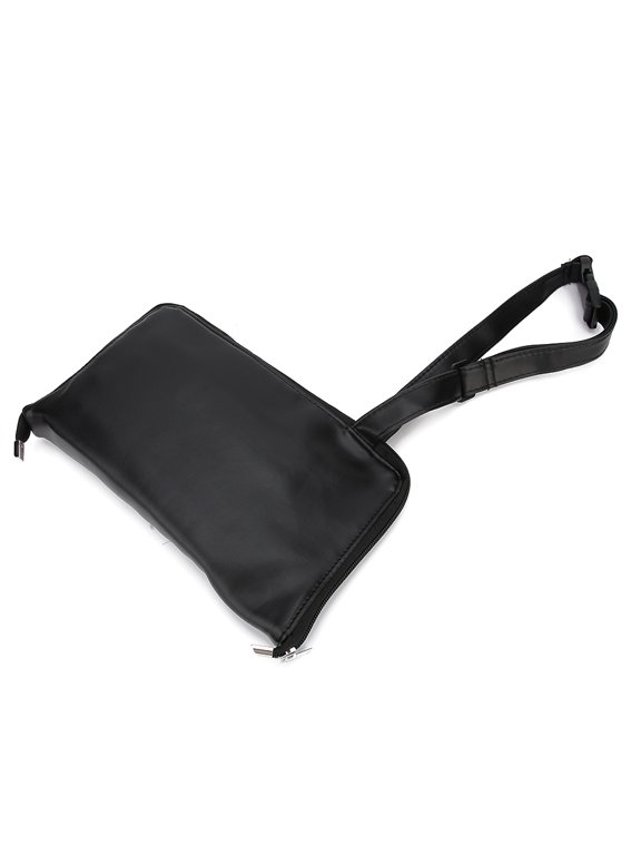Professional Portable Makeup Brush Bag Organizer Case - 24 Pockets Folding PU Cosmetic Storage Pouch Belt Wrap (11.0 x 6.9 inches / 28 x 17.5 cm)