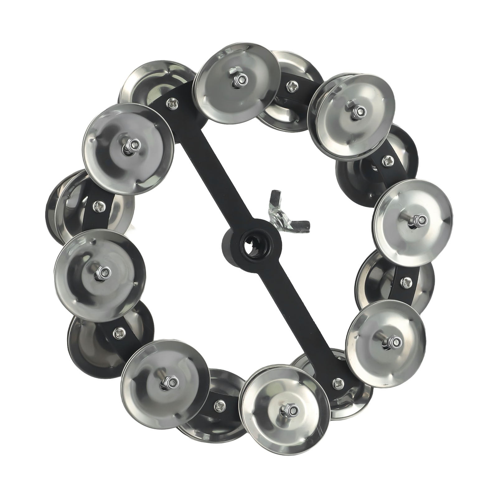 Professional Portable for Hi-hat Tambourine Drum Cymbals with Steel Bells - Perfect