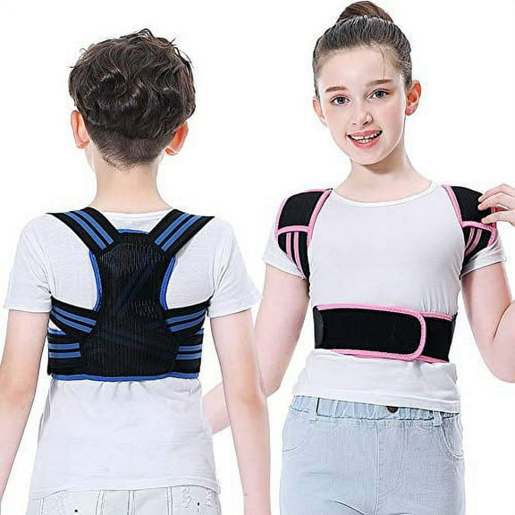 Professional Posture Corrector for Kids, Adjustable Upper Back Posture Brace for Teenagers Boys and Girls Under Clothes Spinal Support to Improves Slouch, Prevent Humpback, Relieve Back Pain