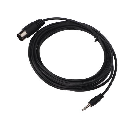 Professional Premium DIN 5 Pin Male to 3.5mm Male Audio Jack Connection Extension Adapter Cable Tangle Free Clear Signal Audio/Video Cord for Classic Stereo Systems (9.8ft / 3.0 m)