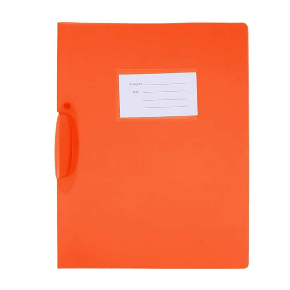 Professional Presentation Folders, Pack of 1, Report Covers with Swing Clip, Plastic Folders with Clip for A4 and Letter Size Paper, Report Folder Presentation Binder for Business (Orange)