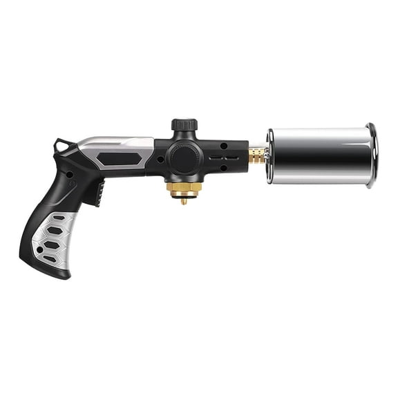 Professional Propane Torch Gun Features Adjustable Flame Safety Lock and 3272°F High Heat Output for Culinary Searing BBQ and Portable Welding