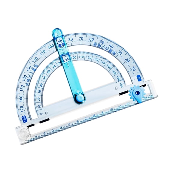 Professional Protractor Angles Measuring Tool with Circular Drafting Ruler for Technical Drawing Engineering Marking