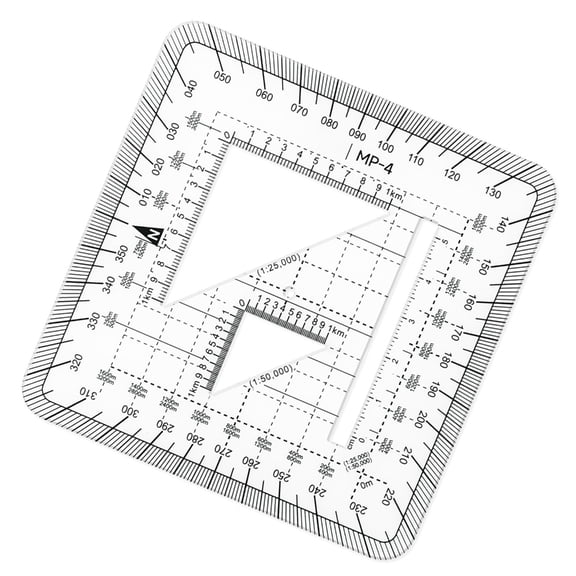 Professional Protractor Ruler Coordinate Scale for Architectural Measuring