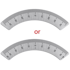 Professional Protractors Metal Milling Machine Part 45 Degree Angle Scale Ruler