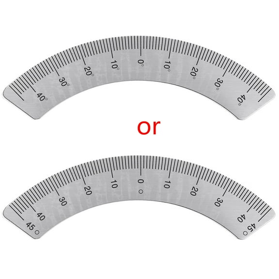 Professional Protractors Metal Milling Machine Part 45 Degree Angle Scale Ruler