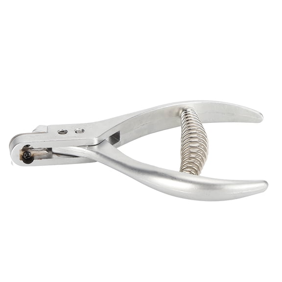 Professional Punch Pliers Manual Stainless Steel U Shaped Proofing Notch Puncher for Ticket Check, Office Cardboard, and Document Binding (7.48 in / 19.0 cm)