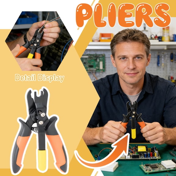 Professional Push-to-Connect Fitting Disconnect Tool, Heavy Duty Pneumatic Tubing Release Pliers for Small Spaces, One-Handed Quick Disconnect Tong for Air Line Repair, Carbon Steel