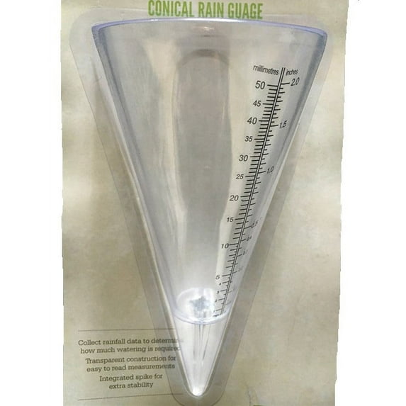 Professional Quality-Easy-Reading Conical Rain Gauge