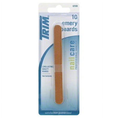 Trim Emery Boards, Standard Length 4.5?, 10 Ct