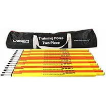 Professional Quality Speed and Agility Training Poles - Set of 12 Poles with Carrying Bag