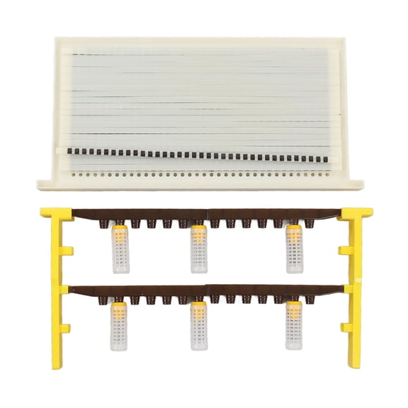 Professional Queen Bee Rearing System Kit with Durable Cell Cup Protective Covers, Frame Set Accessories for Beekeepers, 18.9 x 9.06 inches / 48 x 23 cm