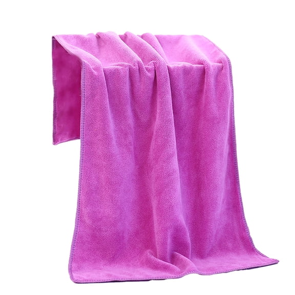 Professional Quick Dry Microfiber Hair Drying Salon Towel,2 Pack - light purple