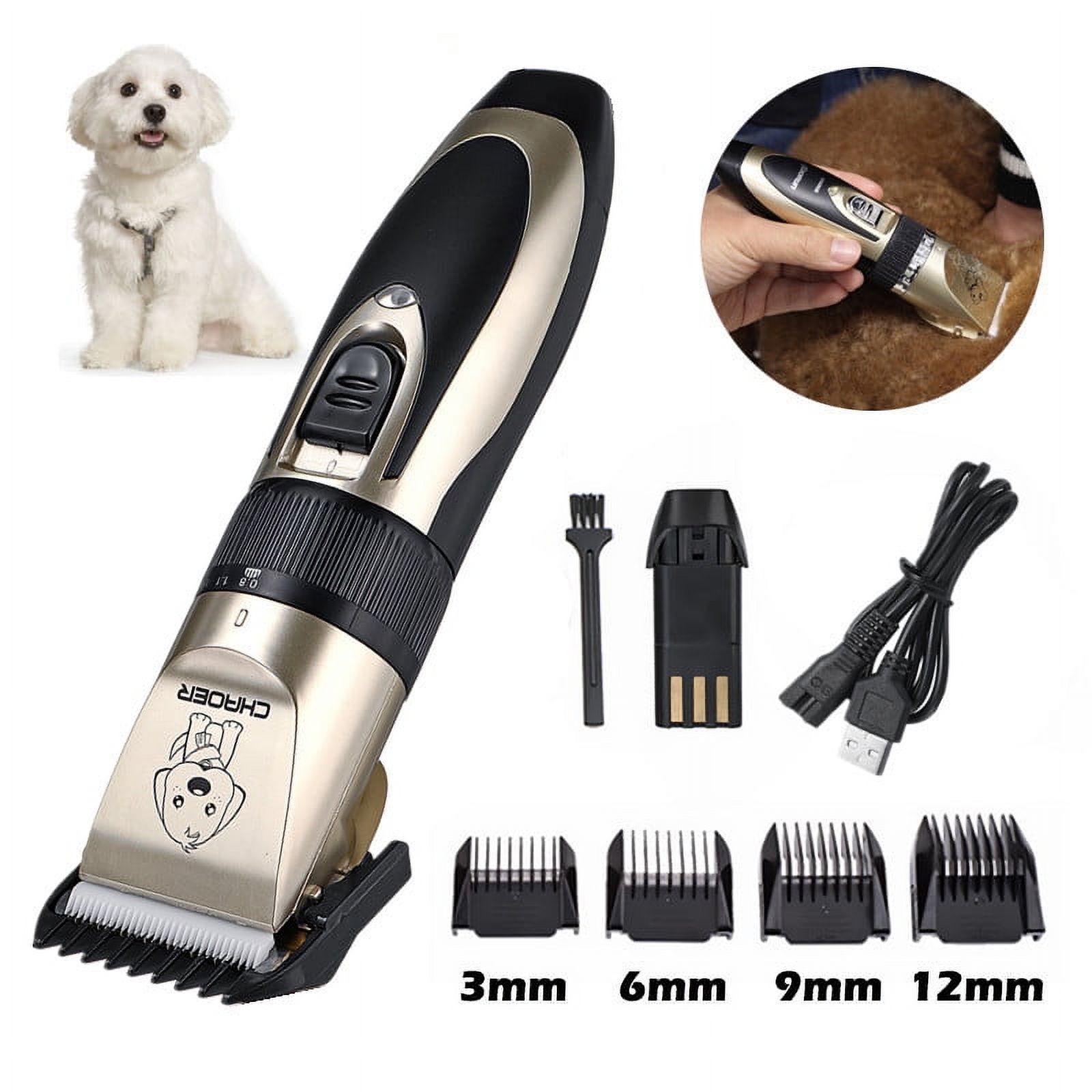 Professional Quiet Electric Pet Hair Clipper Shaver Cordless Grooming Kit for Cat Dog Hair Best Gift - image 1 of 9