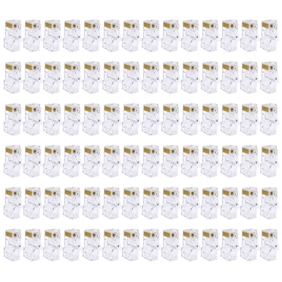 Professional RJ45 Ethernet Connectors Cat5e 8P8C to Crimp Modulars Plugs Injections Molded Design