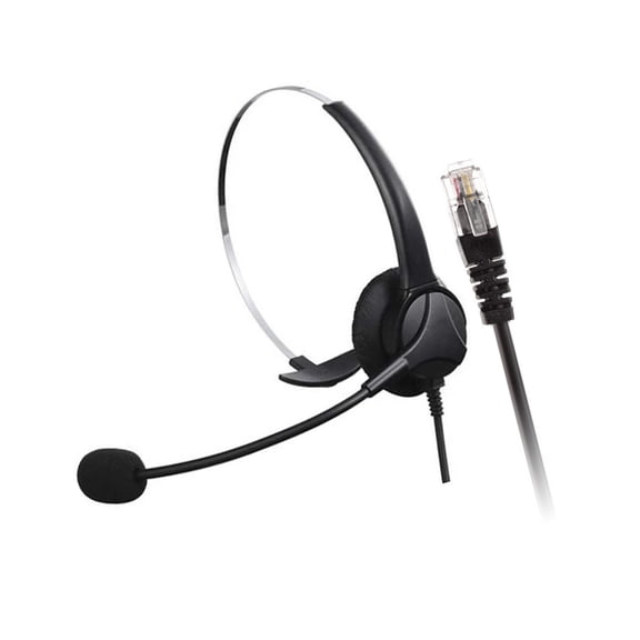 Professional RJ9 Headsets With Two Noise Cancelling Technology And 330 Rotatable Ear Cushions For Call Centers