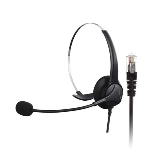 Professional RJ9 QD Headsets With Two Noise Cancelling Technology And 330 Rotatable Ear Cushions For Call Centers