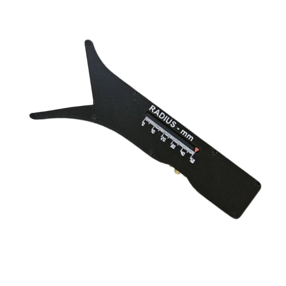 Professional Radius Measuring Ruler Sliding Radius Gauge Measurement from 0-50mm