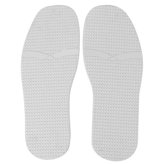 Professional Raised Grain Rubber Shoe Soles Replacement Pads, Anti-Skid Repairing Tool Guards for Leather Shoes, 1 Pair (13.78 in / 35.0 cm, White)