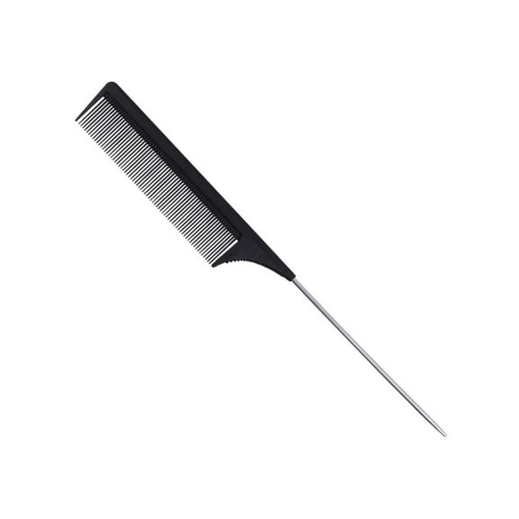 Professional Rat Tail Comb Heat Resistant Teasing Combs with Stainless Steel Pintail for Hair Styling Tool