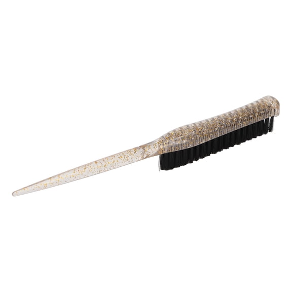 Professional Rat Tail Teasing Brush for Back Combing and Styling, Gold, 10 inches / 25.4 cm