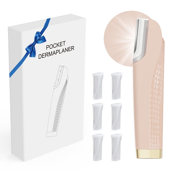 Professional Razor For Women Face 3 Adjustable Dermaplaning Tool Facial Hair Removal Razors with Led Light for Peach Fuzz