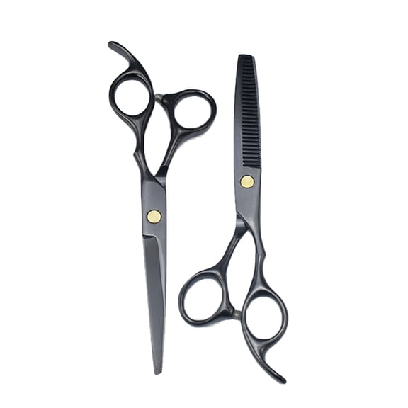 Professional Reazor Edge Hair Cutting Kit, Ergonomic Design High Quality Stainless Steel Hairdressing Scissors Set for Salon Quality Cuts, Includes Cutting Scissors, Thinning