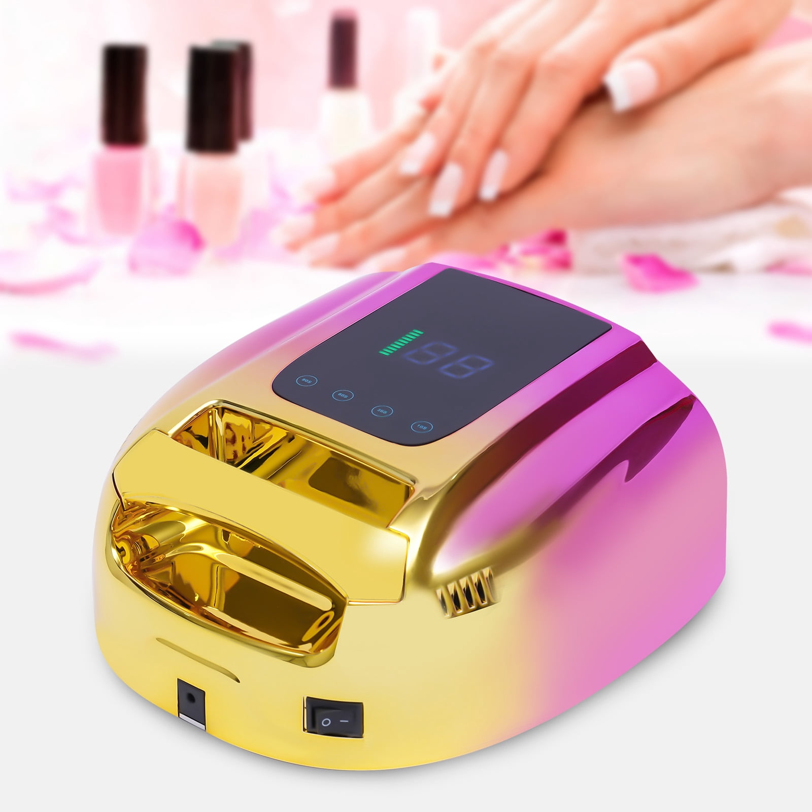 Professional Rechargeable 96W UV LED Portable Cordless UV Light for Nail Lamp