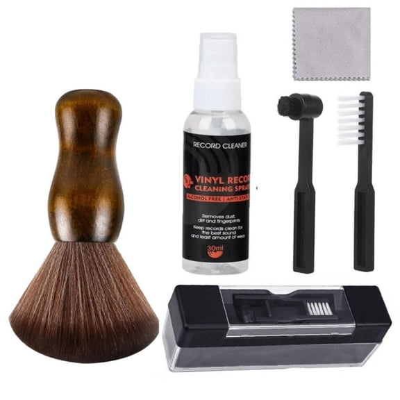 Professional Record Cleaner Set Vinyls Records Cleaning Brush Dust Remover