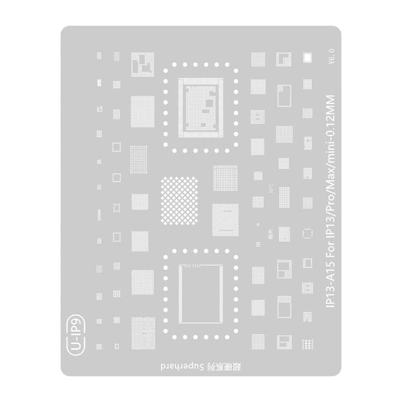 Professional Reinforced Steel Welding Template For 15 14 13 12 11 Reballing Stencil Steel Net Template