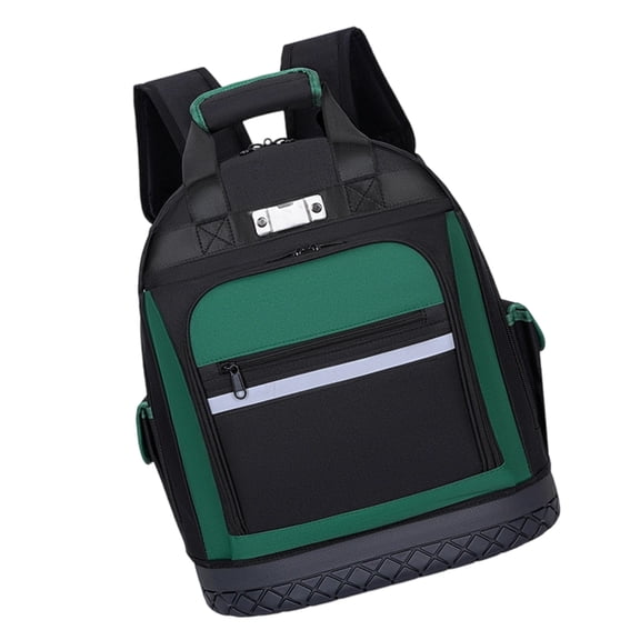 Professional Repair Backpack Reflective Safety Strips Large Capacity Storage Tool Bag For Electricians Contractors