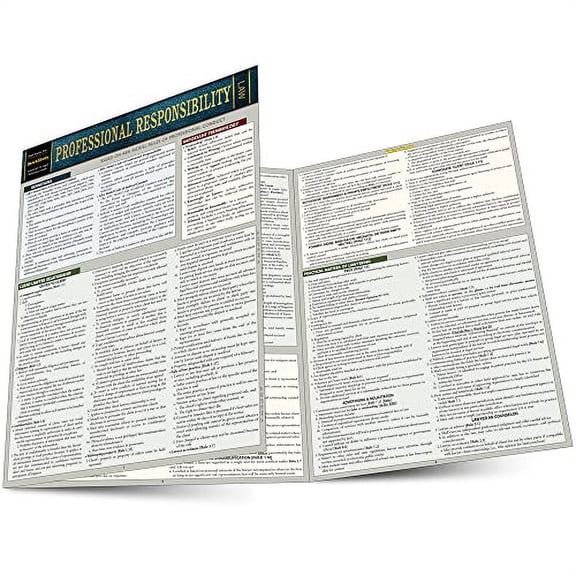 Pre-Owned Professional Responsibility: a QuickStudy Laminated Reference Guide (Quickstudy Reference Guide), 9781423241867, 142324186X, Paperback, Second Edition, New Edition, Updated & Revised edition