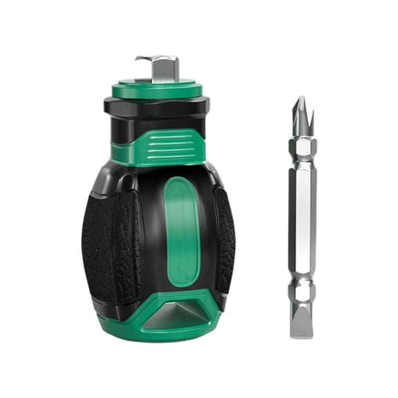 Professional Retention Screwdriver Set With Interchangeable Double Bits High Strength Steel Hole Design