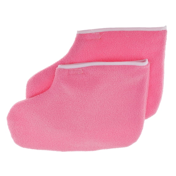 Professional Reusable Pink Thermal Cloth Insulated Booties for Heat