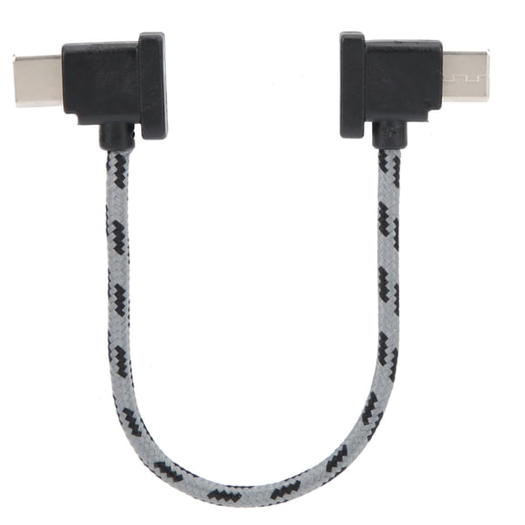 Professional Right Angle RC USB C to USB C Fast Charging Drone Remote Controller Data Cable Connection Wire (5.9 inches / 15 cm)