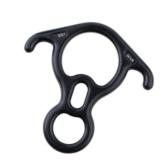 Professional Rock Climbing Equipment Figures 8 Descender For Safe And Controlled Descent In Mountaineering Environment