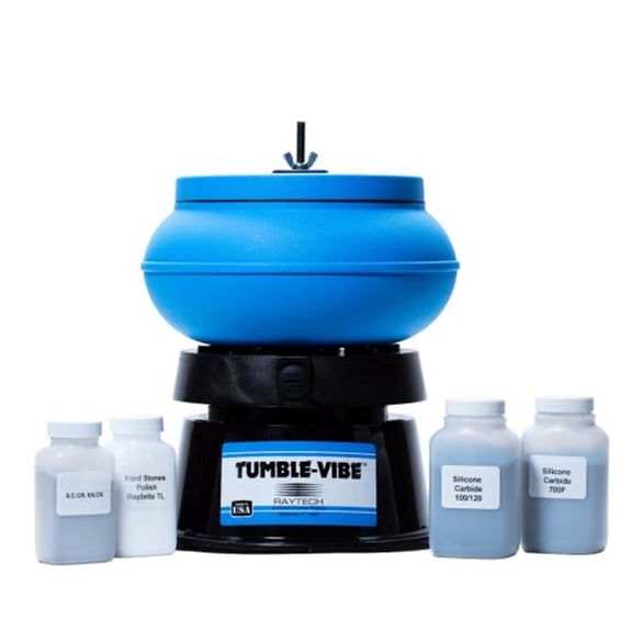 Tumble-Vibe 10 Vibratory Tumbler with 4-Step Grit & Bowl Kit