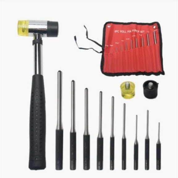 Professional Roll Pin Punch Tools Set With Hammer Woodworking Removing Repair Tools With Storage Pouch Pin